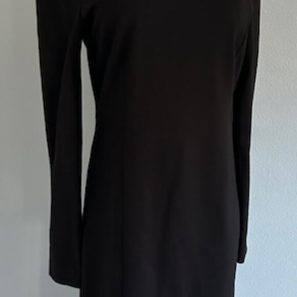 Theory Winsteen SS Mireena Ponte Knit Long Sleeve Knee Length Dress Sz 10 - Picture 2 of 6